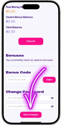 Activating your Spinz Casino account and saving password changes